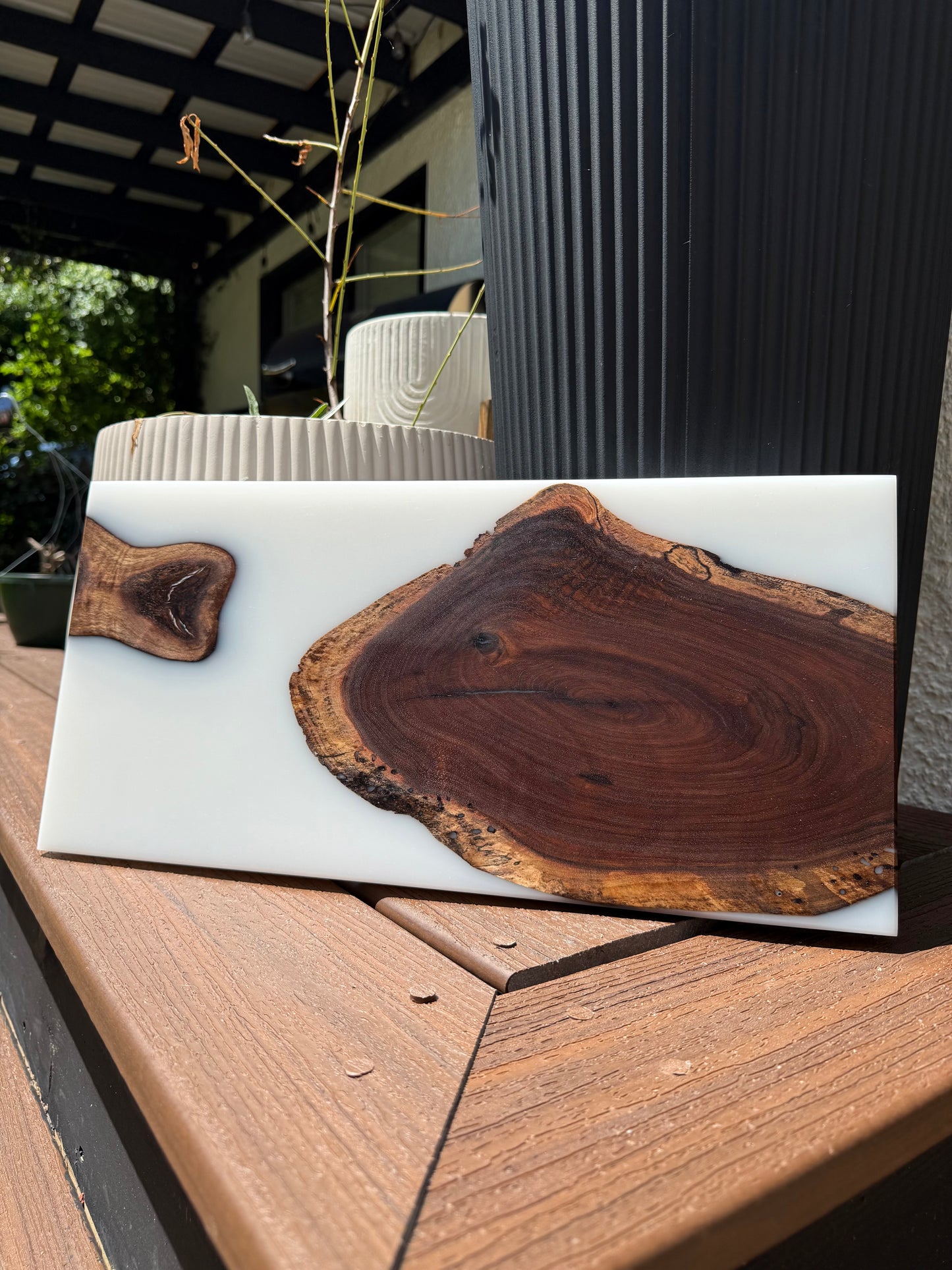 Milk & Cookies Resin Charcuterie Board - Hurricane Helene Collection