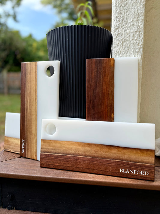 Hurricane Helene Collection | ENGRAVED Resin Charcuterie Boards (Custom Order)