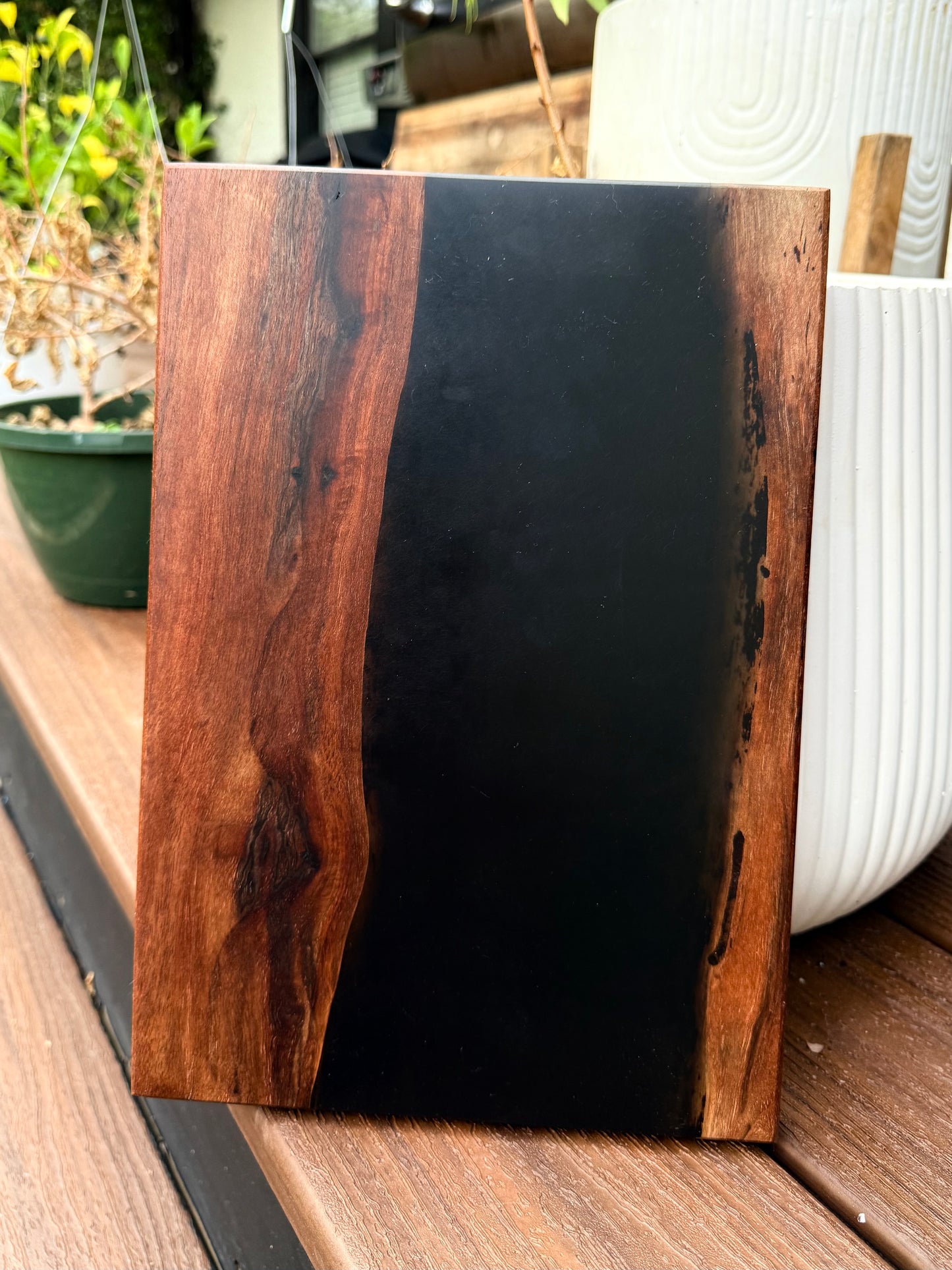 Black Walnut | Black Resin - 8” x 12”