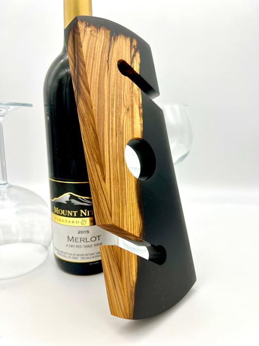 Wine Caddy with Resin (Custom Order)