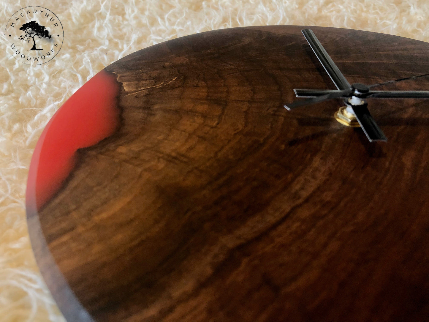 Live Edge/Resin Clock (Custom Order)