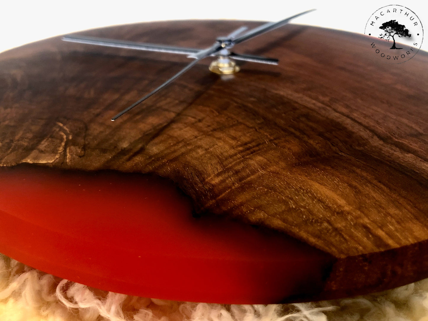 Live Edge/Resin Clock (Custom Order)