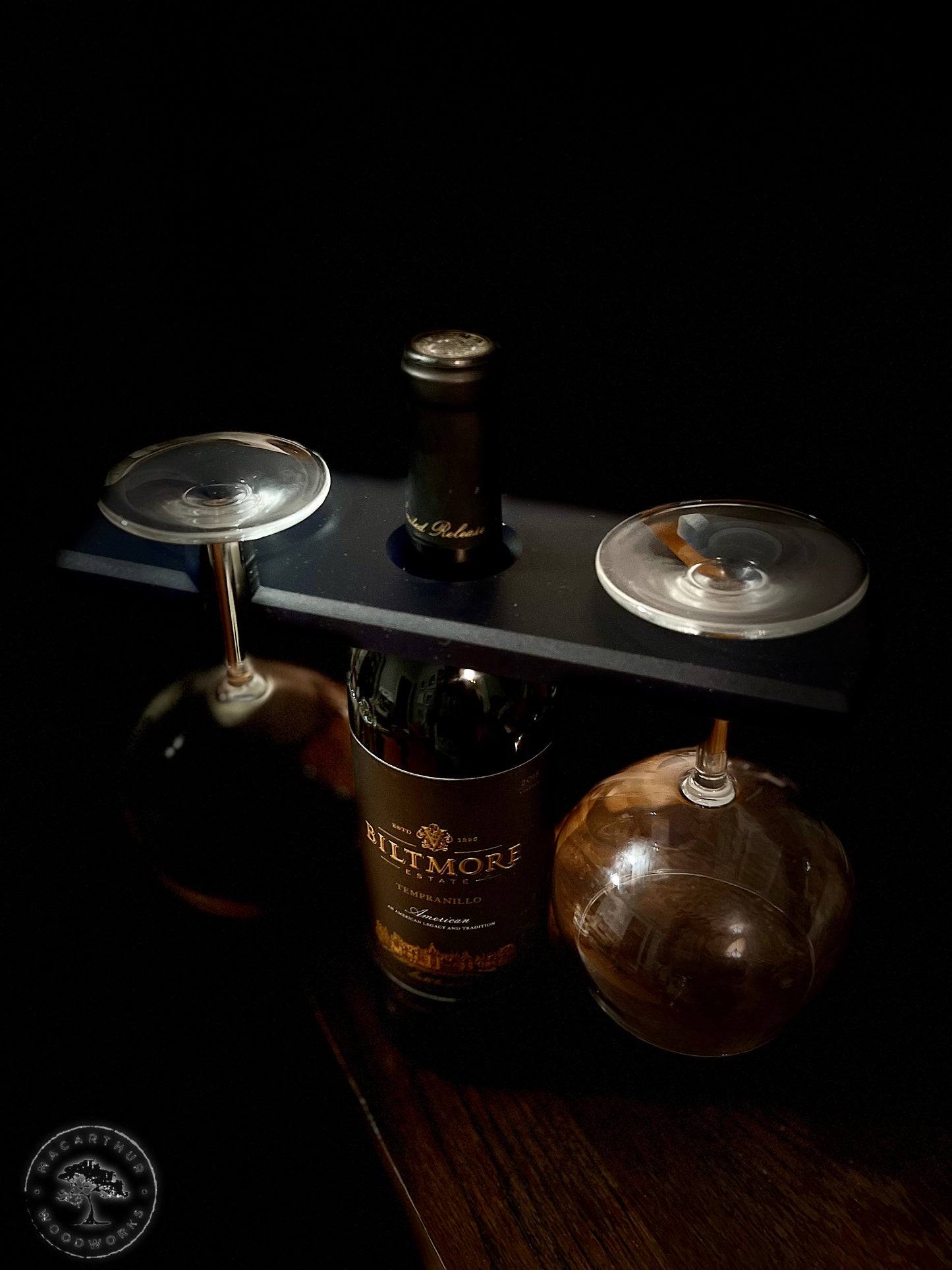 Blue Resin Wine Caddy