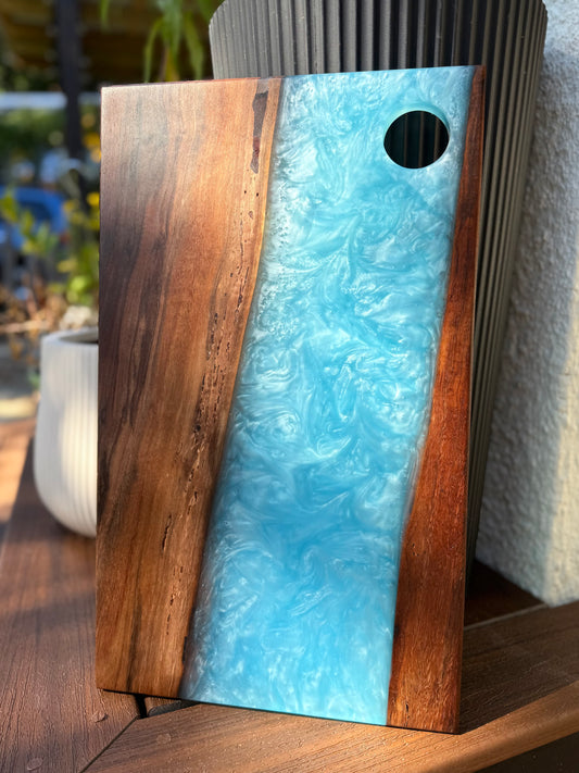 Black Walnut | Blue Resin Charcuterie Board
