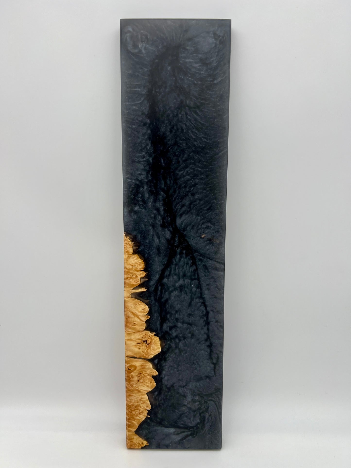 Maple Burl / Gray Resin Sushi/Serving Board