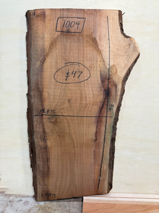 1004 | “ROUGH-SAWN” Black Walnut Live Edge Slab - (Hurricane Helene Collection)