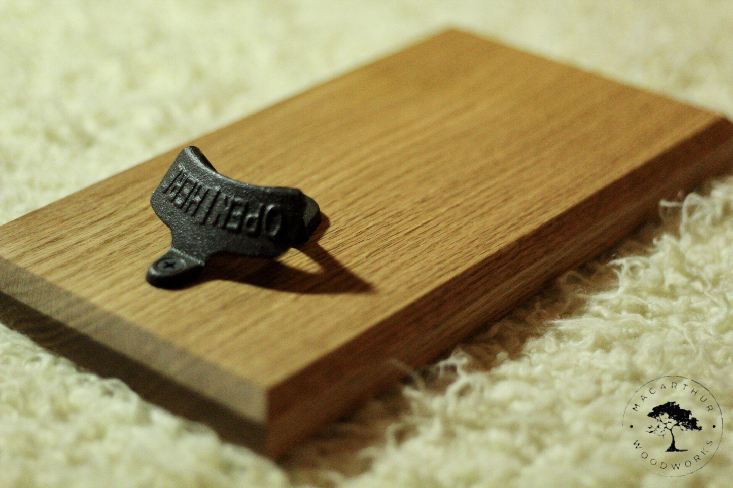 Red Oak Magnetic Bottle Opener