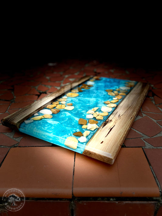 River Rock Resin Charcuterie Board