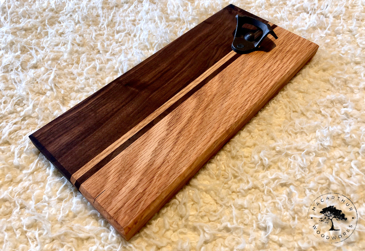 Handmade Bottle Opener w/ Magnetic Cap Catcher